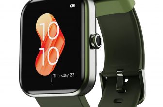 boAt Xtend Smartwatch with Alexa Built-in, 1.69” HD Display, Multiple Watch Faces, Stress Monitor, Heart & SpO2 Monitoring, 14 Sports Modes, Sleep Monitor & 5 ATM Water Resistance(Olive Green)