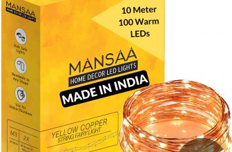 MANSAA® 10 MTR 100 LED USB String Light for Decoration, 1 Warm White LED Light with USB, Made in India, Pack of 1