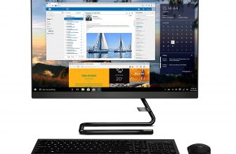 Lenovo IdeaCentre A340 23.8-inch FHD All-in-One Desktop (10th Gen Intel Core i5/8GB/512GB SSD/Windows 10/Office 2019/HD 720p Camera/Wireless Keyboard & Mouse/Business Black), F0E800VXIN