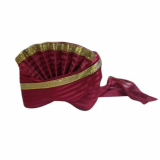 Parkash Store PS Cotton Silk Plain Pink Rajasthani Turban Pagri