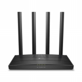 TP-Link Archer AC1200 Archer C6 Wi-Fi Speed Up to 867 Mbps/5 GHz + 300 Mbps/2.4 GHz, 5 Gigabit Ports, 4 External Antennas, MU-MIMO, Dual Band, WiFi Coverage with Access Point Mode, Wireless Router