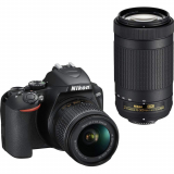 Nikon D3500 DX-Format DSLR Two Lens Kit with AF-P DX Nikkor 18-55mm f/3.5-5.6G VR & AF-P DX Nikkor 70-300mm f/4.5-6.3G ED (Black)