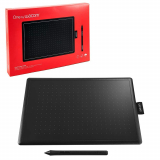 Wacom One by CTL-472/K0-CX Small 6-inch x 3.5-inch Graphic Tablet (Red/Black)