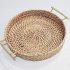 Nobbys Bleached Jute Crochet Placemat with Natural Raffia Fringes