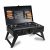 H Hy-tec (Device) HYBB – Traveler Foldable Charcoal Barbeque Grill with 8 Skewers & Charcoal Tray (Stellar Black)