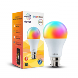Wipro 12.5-Watt B22 Wi-Fi Smart LED Bulb with Music Sync (16 Million Colors + Warm White/Neutral White/White) (Compatible with Amazon Alexa and Google Assistant)