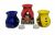 Pure Source India Ceramic Oil Diffuser (Multicolour) -Set of 3, 3.5 inch