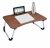OFIXO Multi-Purpose Laptop Table/Study Table/Bed Table/Foldable and Portable Wooden/Writing Desk (Wooden)