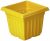 Gardens Need 100% Virgin Plastic Super Pot-04 | Set of 8 Planter, (7cm x 11cm x 9cm, Yellow)