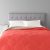AmazonBasics Polyester Queen Small Comforter, Red